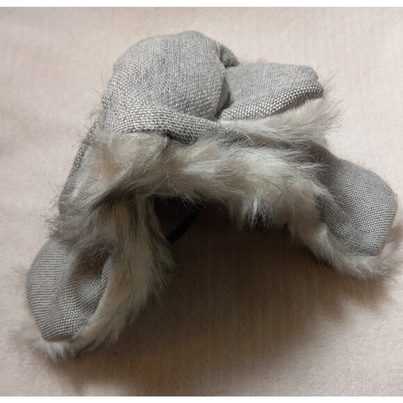 Gray Tweed Trapper Dog Hat - L/XL - Faux Fur - Boots & Barkley - NWT - Picture 6 of 10